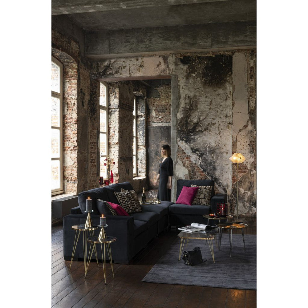 Canapé Velours Noir Moderne | Vian - Designix Canapés