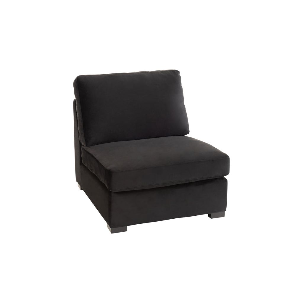 Canapé Velours Noir Moderne | Vian - Designix Canapés