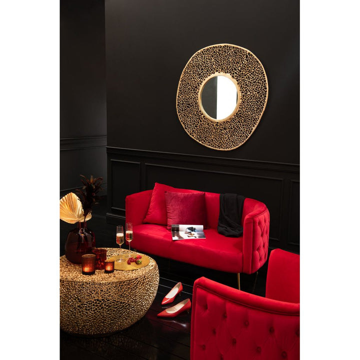 Canapé Velours Rouge 2 Personnes | Ylia - Designix Canapés