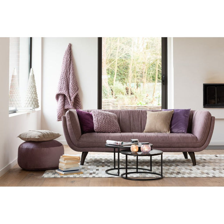 Canapé Violet Clair 3 Places | Cali - Designix Canapés