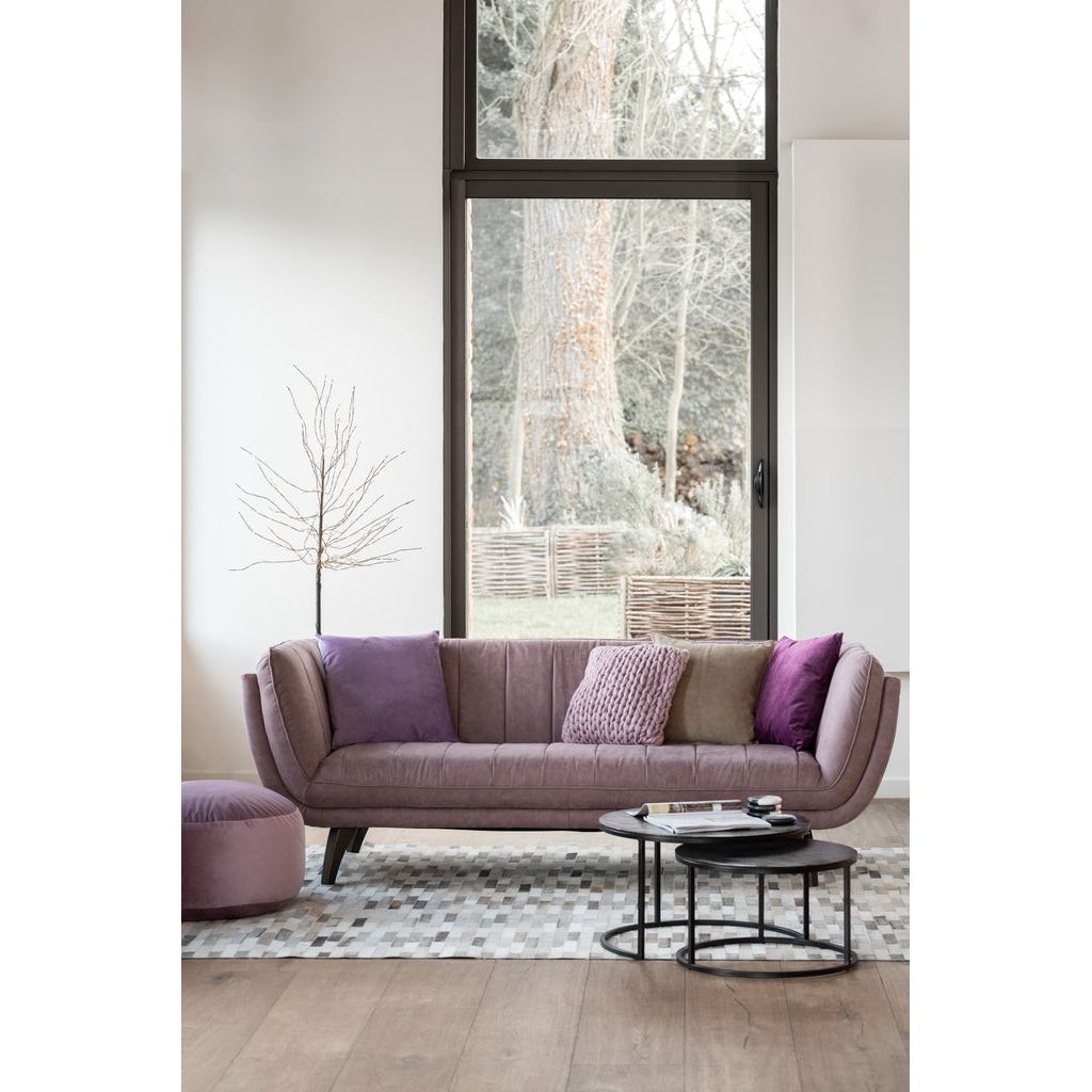 Canapé Violet Clair 3 Places | Cali - Designix Canapés
