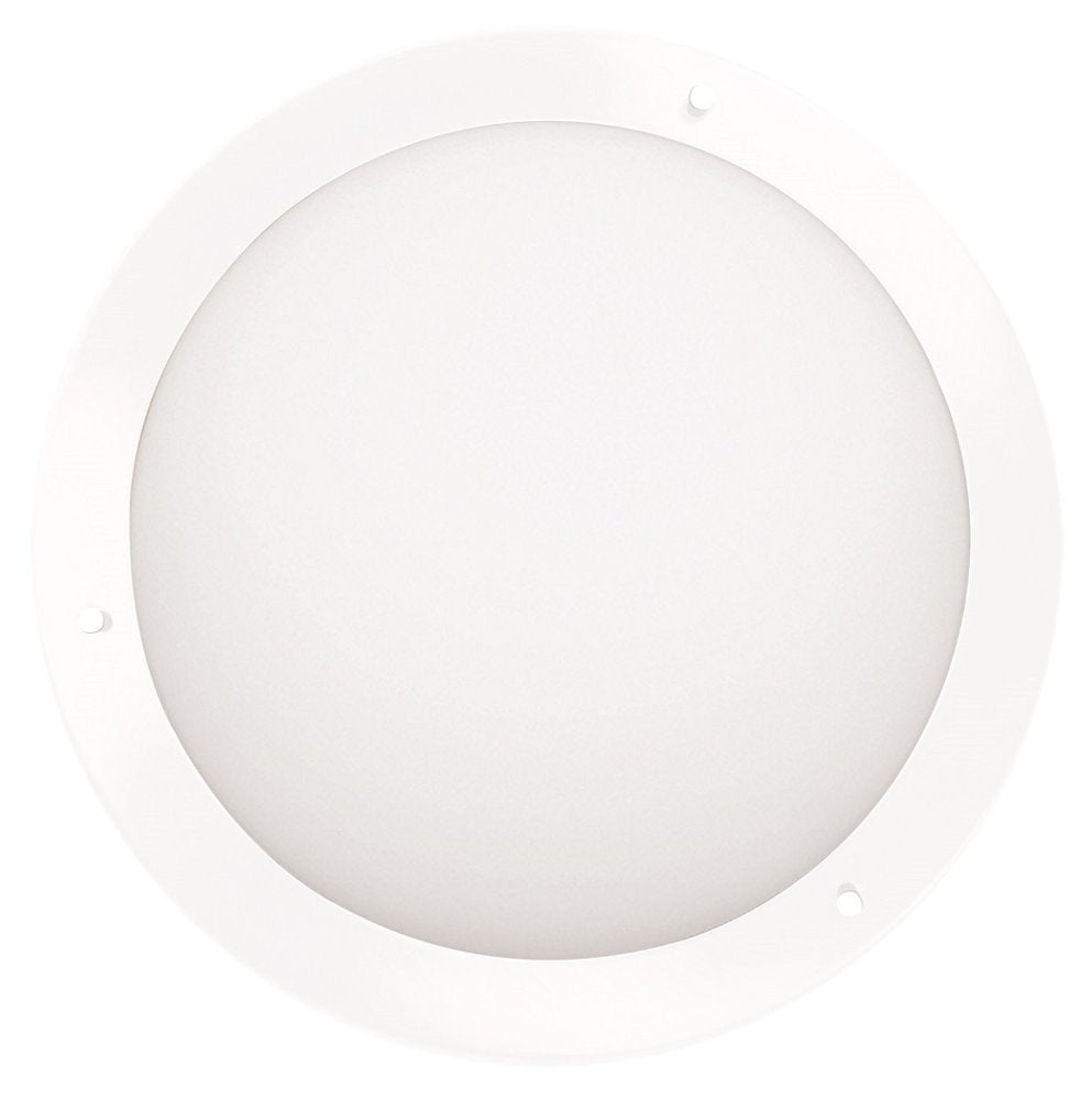 Plafonnier LED Aquila blanc, verre