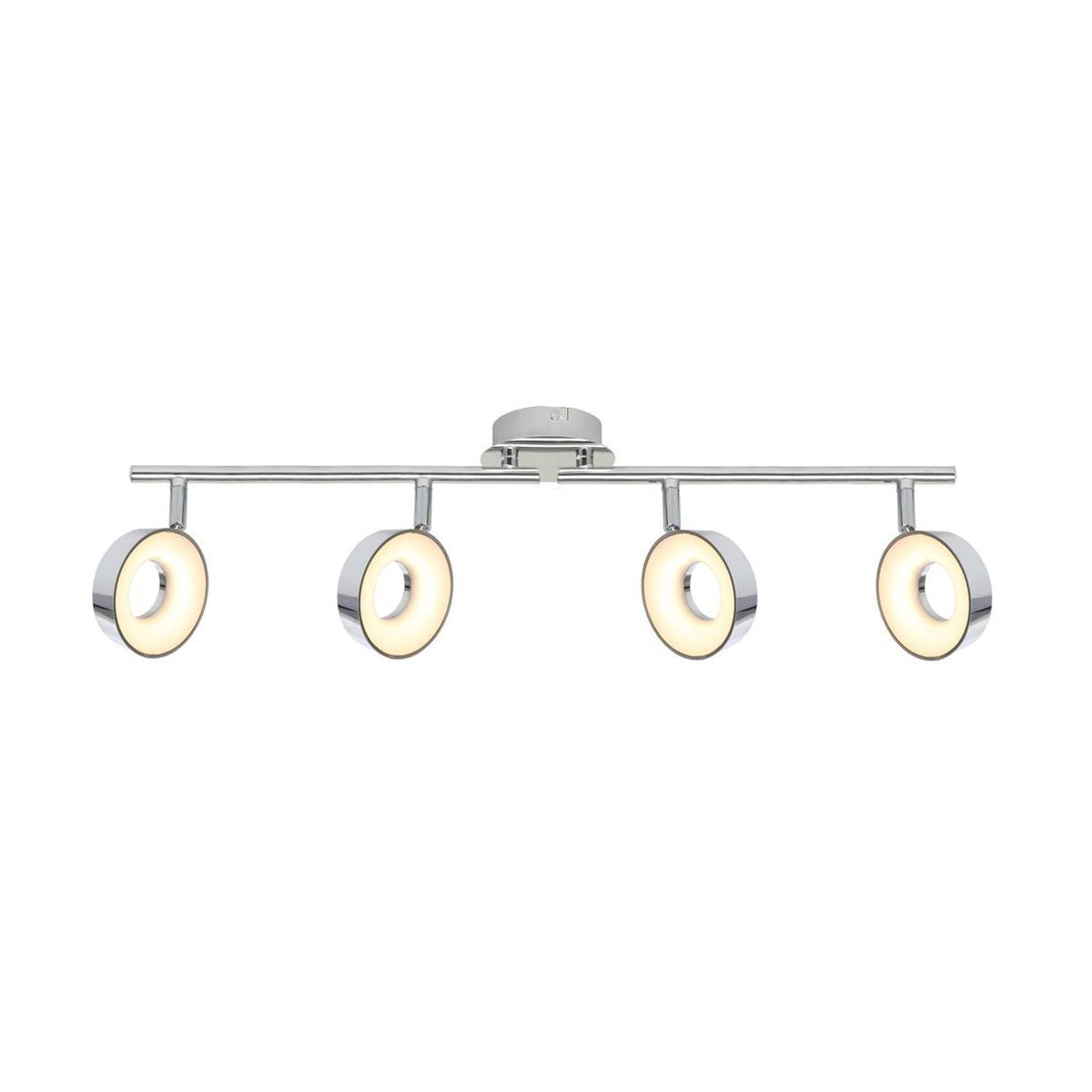 Plafonnier LED Isla 4 lumières chromé
