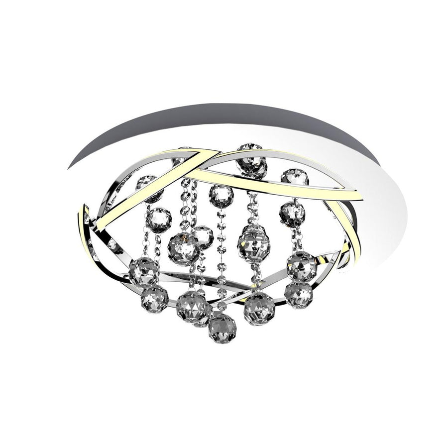 Plafonnier LED Korfu chromé