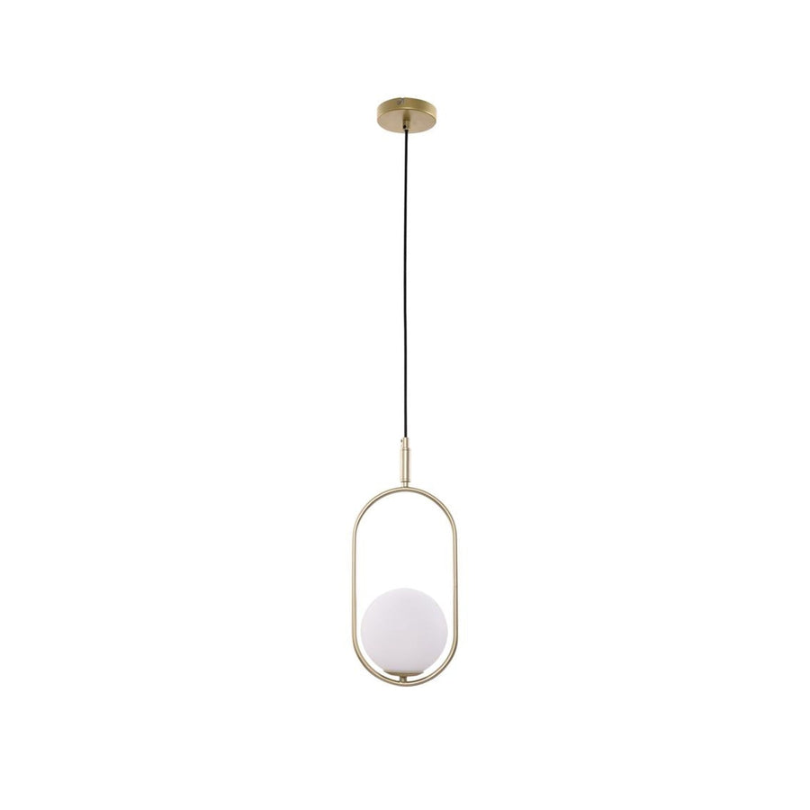 Suspension Cordel laiton, verre