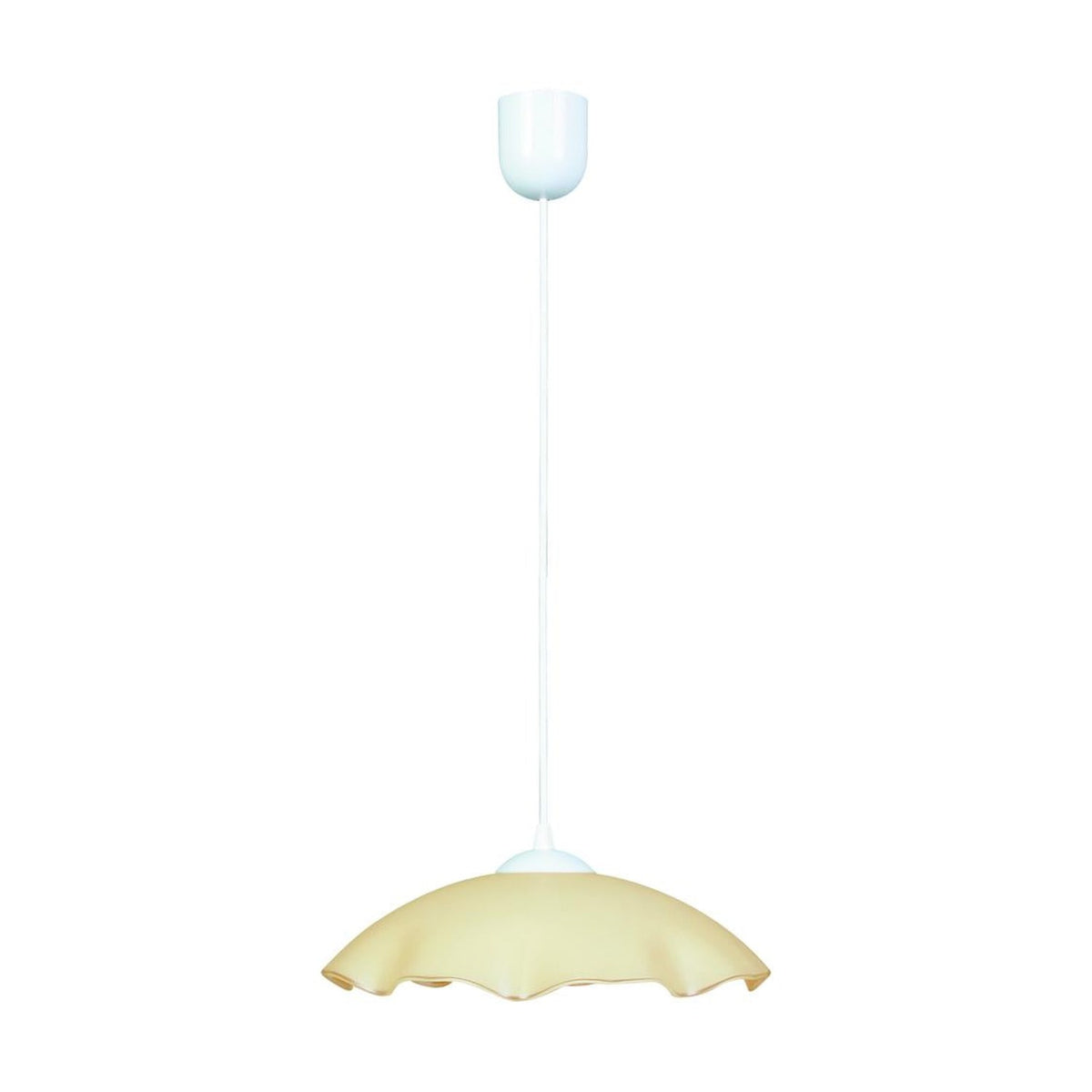 Suspension Dama beige, verre