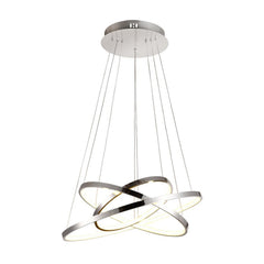 Suspension luminaire | Lune Chromée L 50 cm