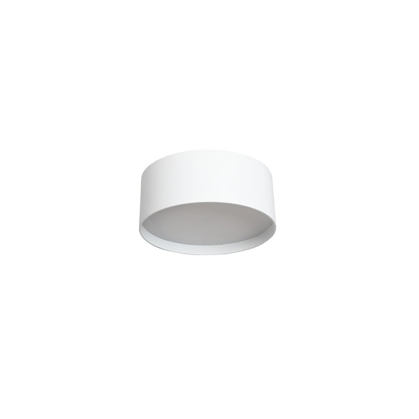 Plafonnier extérieur blanc, L 12 cm