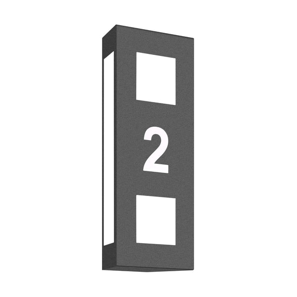 Applique extérieure Anthrazit anthracite, H 40 cm (CMD-22/HN)