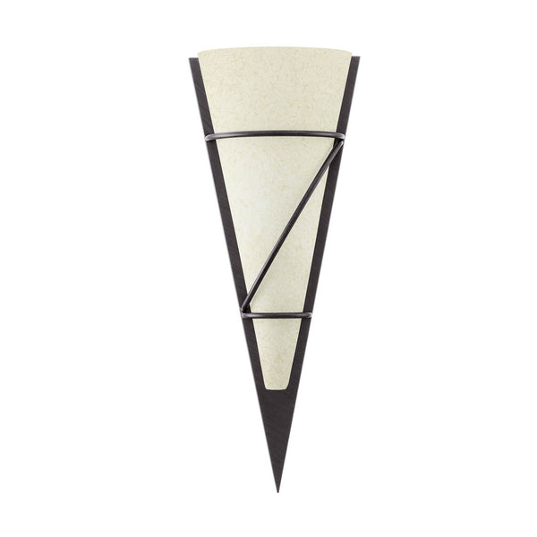 Applique murale Pascal 1 marron et beige, verre