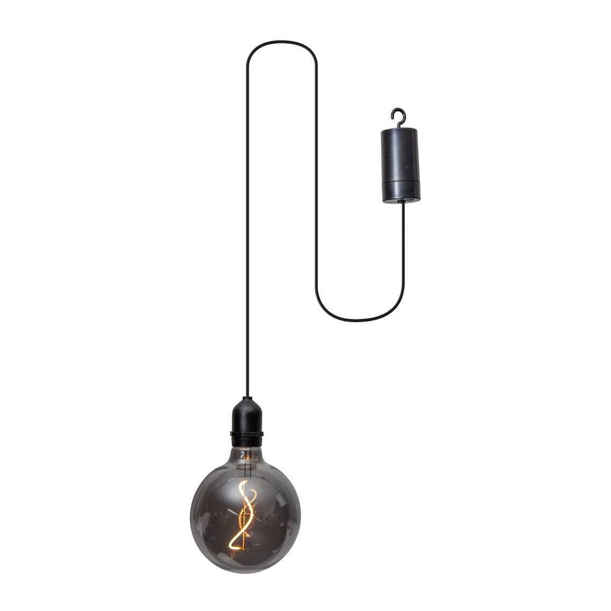 Suspension extérieure Vignanello noire et transparente