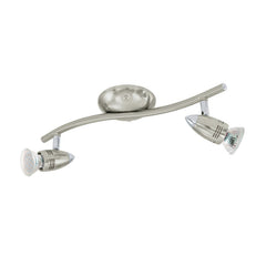 Plafonnier Magnum nickel satiné, L 33 cm