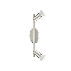 Spot Buzz nickel satiné, L 28,5 cm