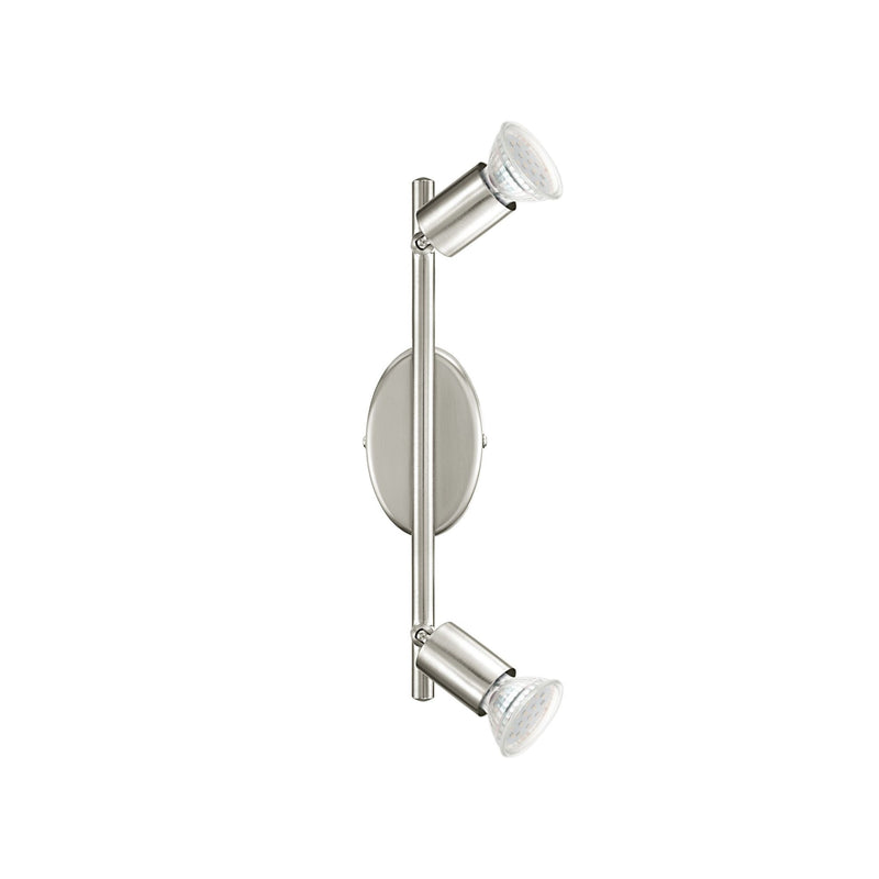 Spot Buzz nickel satiné, L 28,5 cm