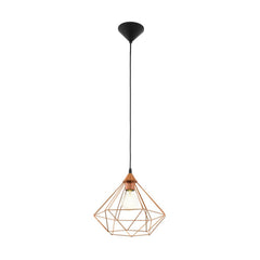 Suspension Tarbes noire et cuivrée (94194)