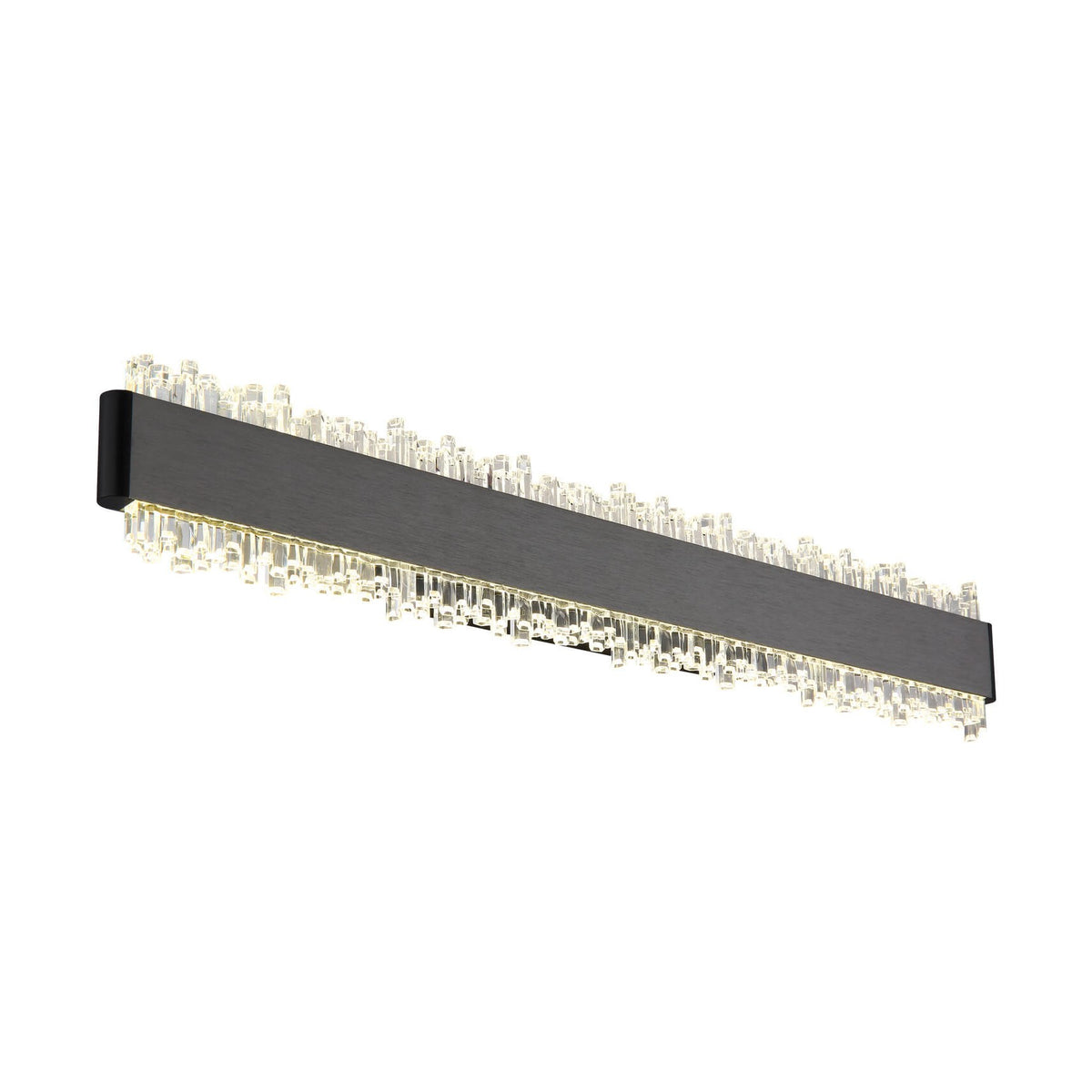 Applique murale Stalagmita noire mat, L 48 cm