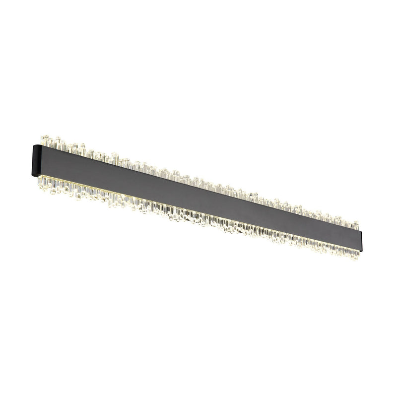 Applique murale Stalagmita noire mat, L 70,5 cm