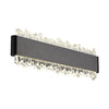 Applique murale Stalagmita noire mat, L 25 cm
