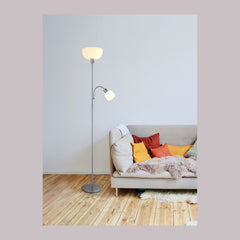 Lampadaire Hinton argenté