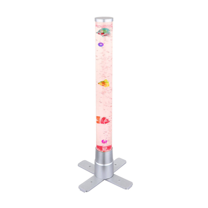 Lampadaire Mendoza argenté, H 61,1 cm