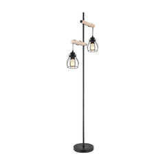 Lampadaire Mina noir mat