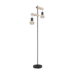 Lampadaire Priska noir mat
