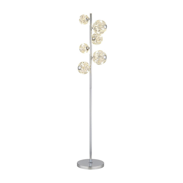 Lampadaire Virina chromé