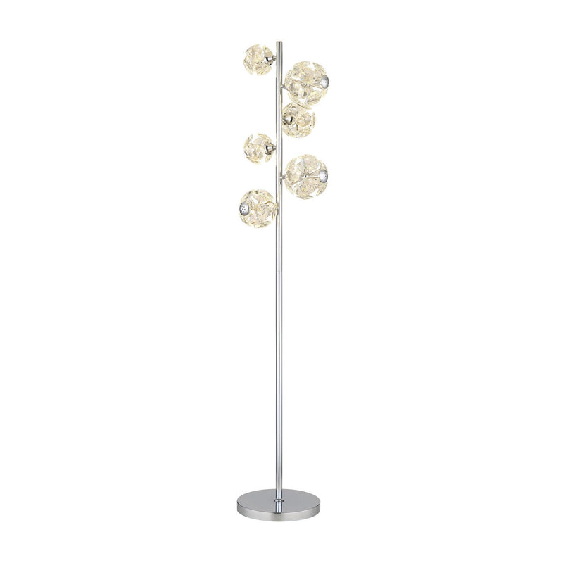 Lampadaire Virina chromé