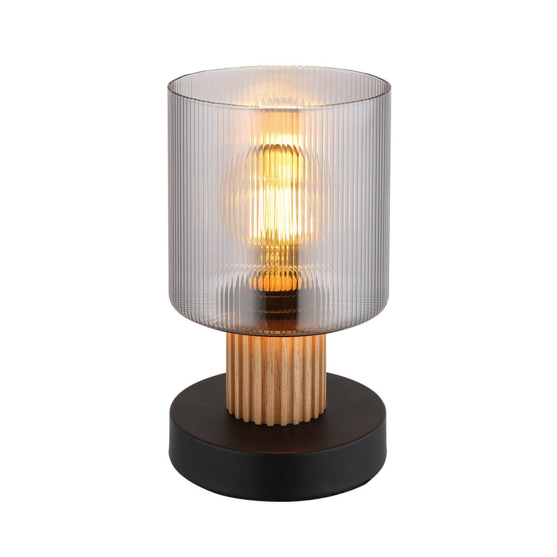 Lampe à poser Aleidis noire mat