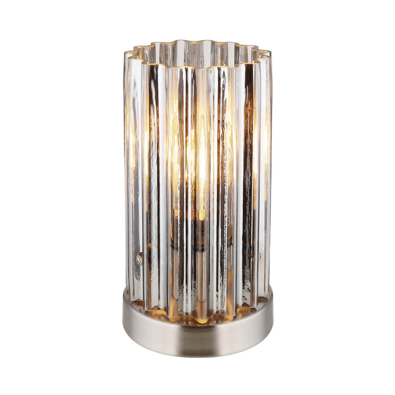 Lampe à poser Cayden nickel satiné