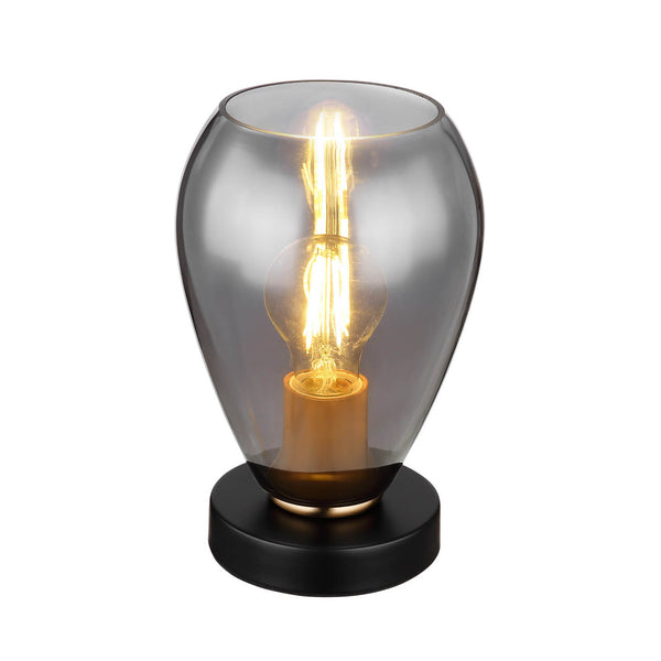 Lampe à poser Fanni noire mat