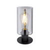 Lampe à poser Hadera noire mat