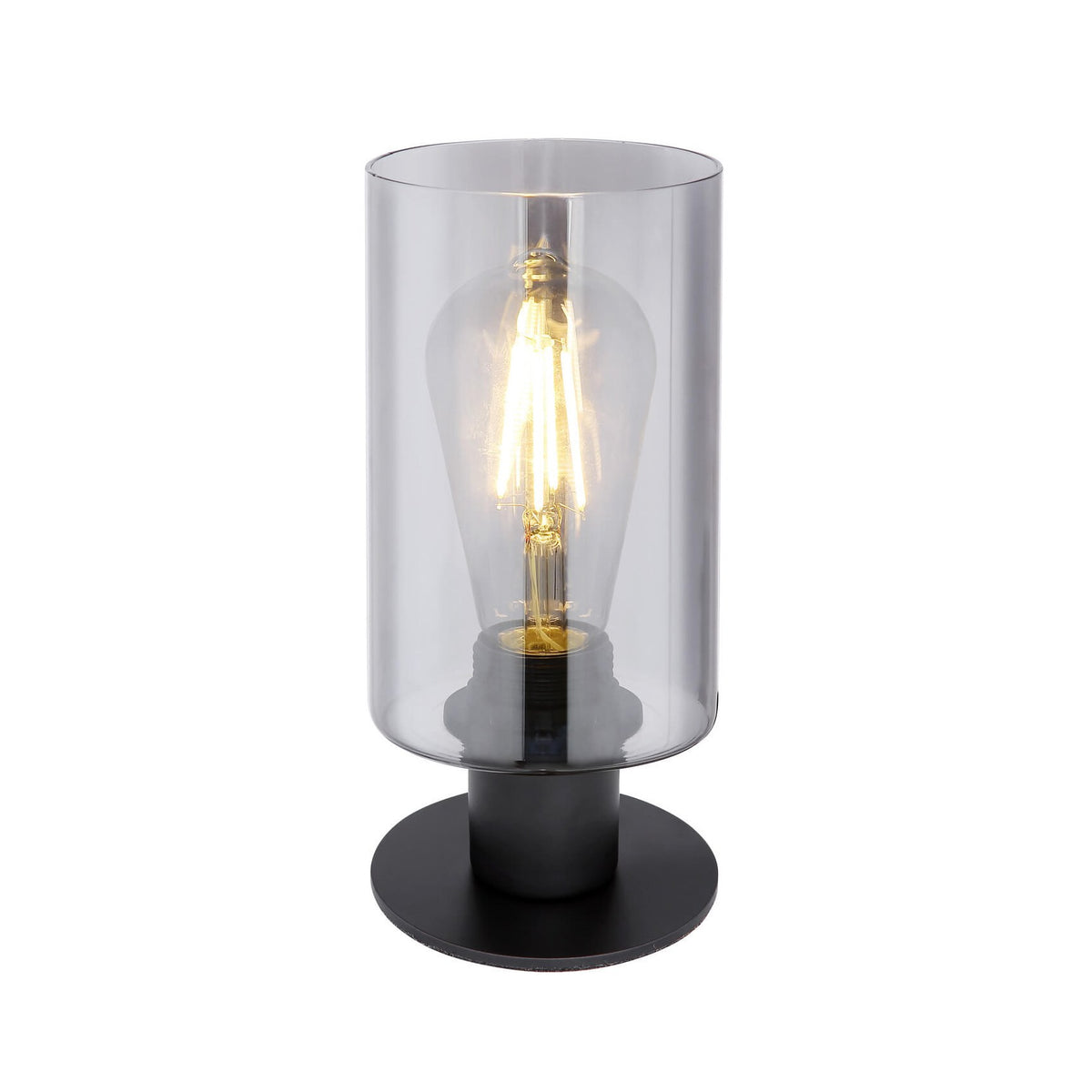 Lampe à poser Hadera noire mat