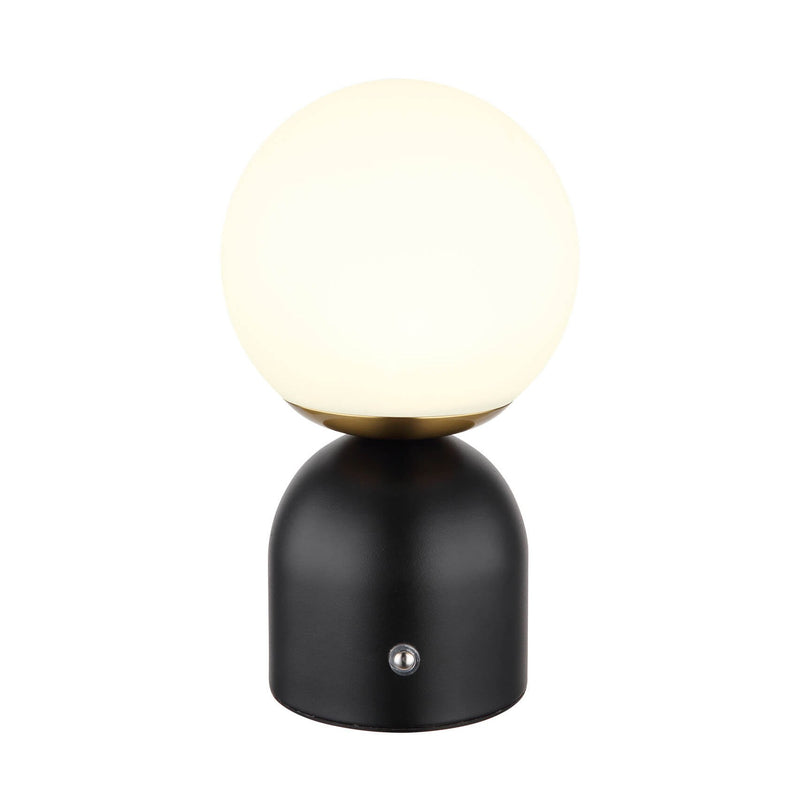 Lampe à poser Julsy noire mat, H 21 cm