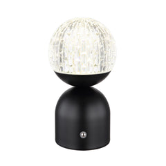 Lampe à poser Julsy noire mat, H 20 cm