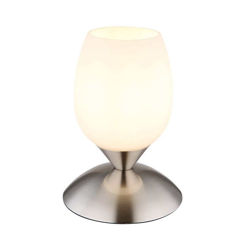 Lampe à poser Kuwaita nickel satiné