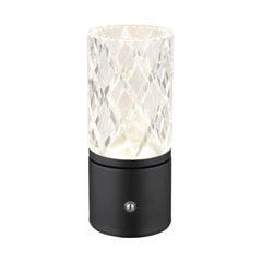 Lampe à poser Lunki noire mat, H 19 cm