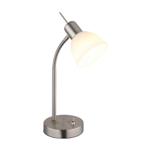 Lampe à poser Malte nickel satiné