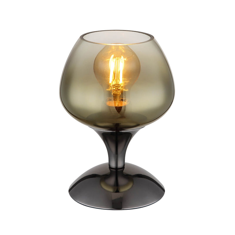 Lampe à poser Maxy noire et chromée (15548T3)