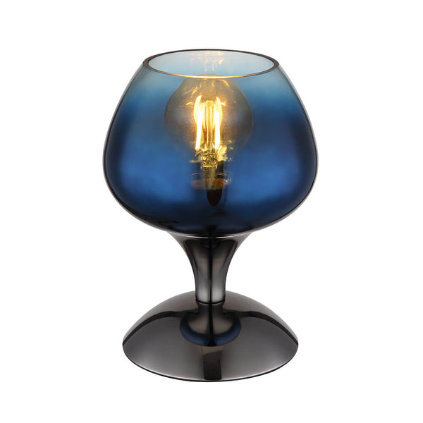 Lampe à poser Maxy noire et chromée (15548T5)