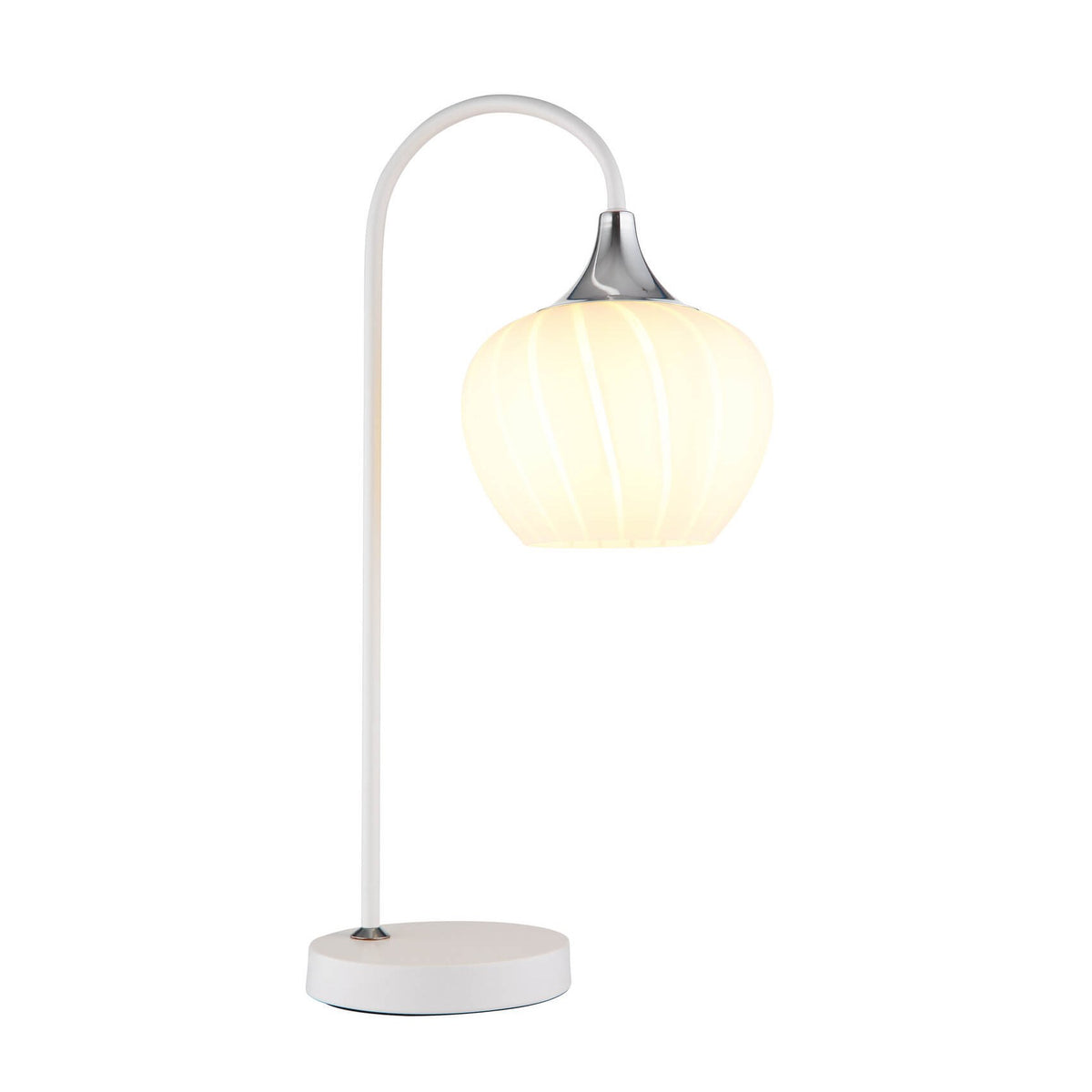 Lampe à poser Maxy blanche mat