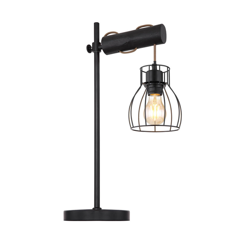Lampe à poser Mina noire mat