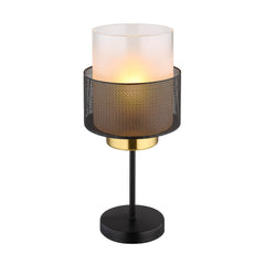 Lampe à poser Olga noire mat