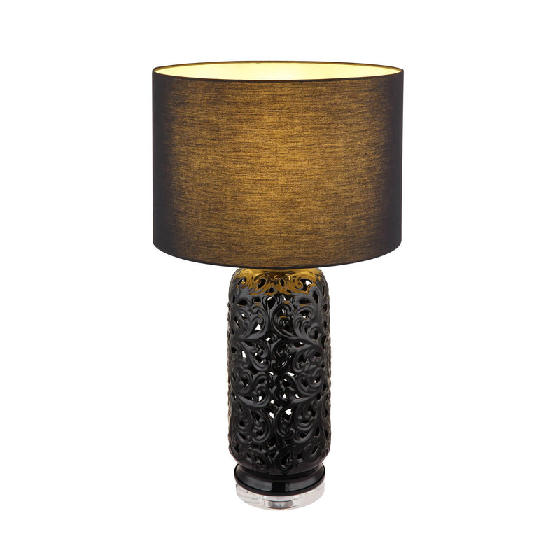 Lampe à poser Sebastian noire mat