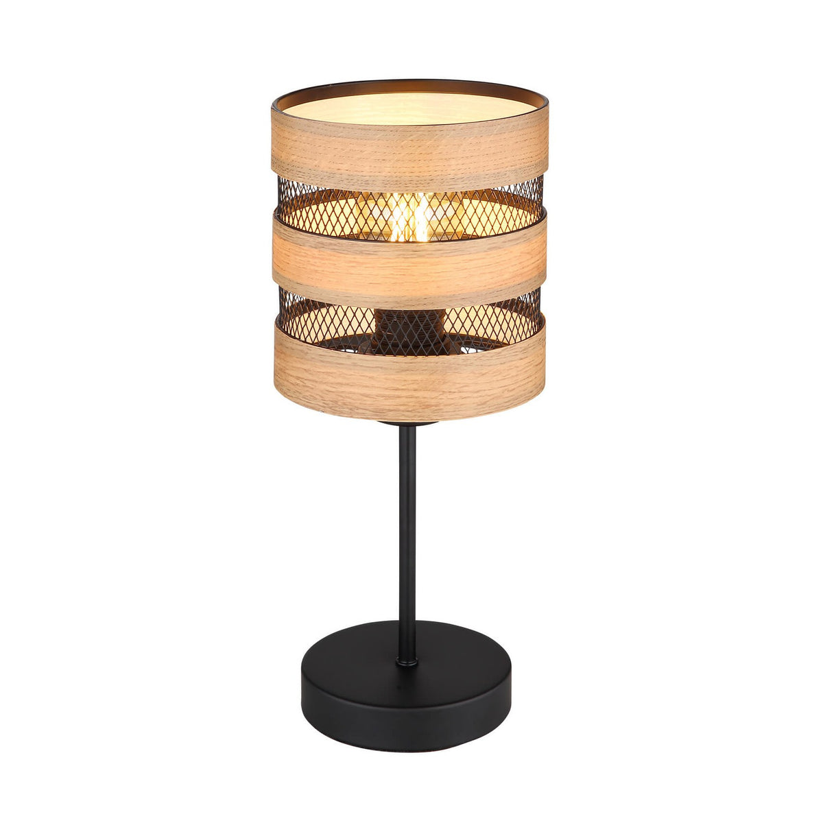 Photo produit sur fond blanc, lampe à poser vue de face entière