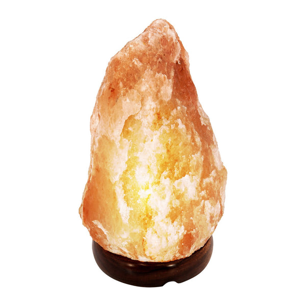 Lampe à poser Stone bois, H 19 cm
