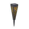 Luminaire extérieur noir, H 33 cm