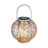 Luminaire extérieur argenté, H 29 cm