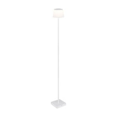 Lampadaire extérieur Gregoir blanc mat