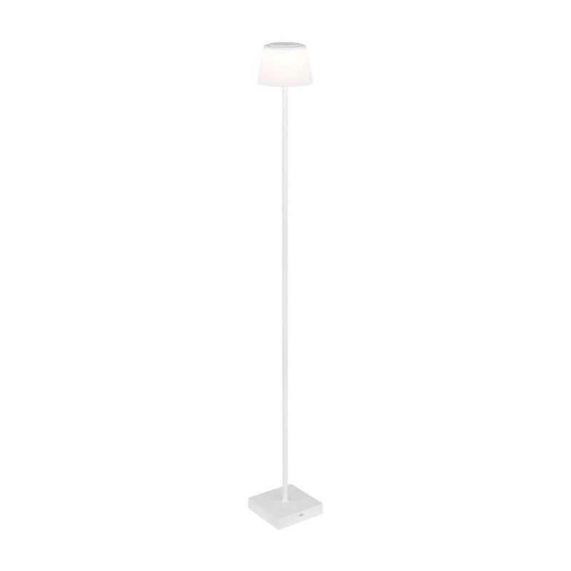 Lampadaire extérieur Gregoir blanc mat